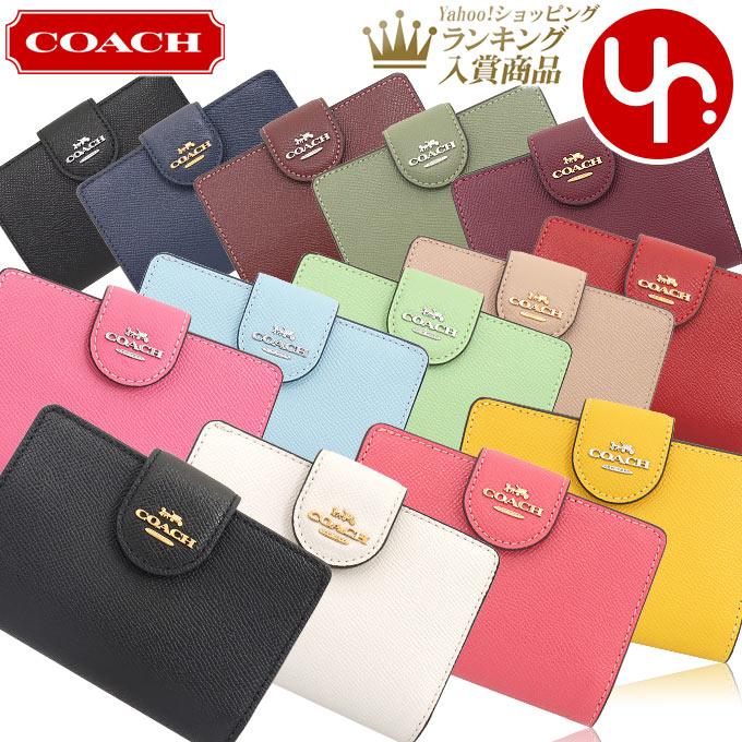 コーチ COACH 財布 二つ折り財布 F06390 6390 ラグジュアリー クロス