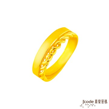 j'code真愛密碼金飾 最契合黃金男戒指