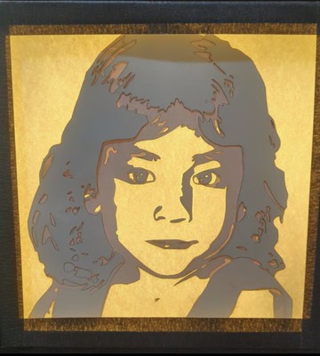 客製化紙雕人像燈箱