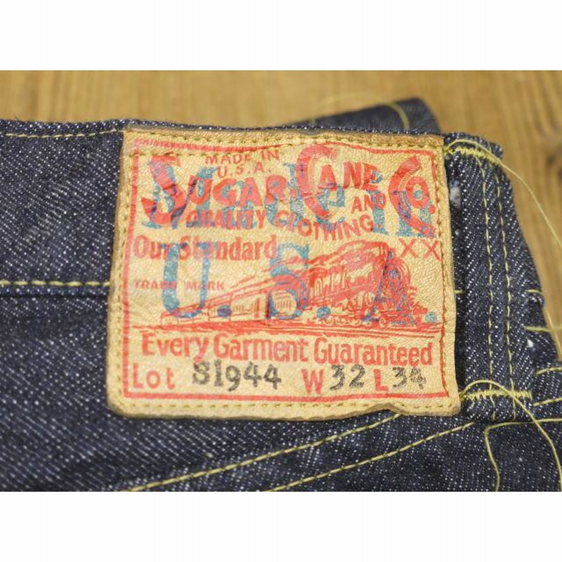 シュガーケーン Made in USA 13oz ブルーデニムウエストオーバーオール 