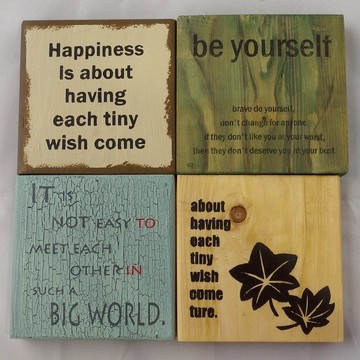 四格裝飾掛畫-感動版 畫作 裝飾品 掛畫 餐廳佈置 木作 職人手作