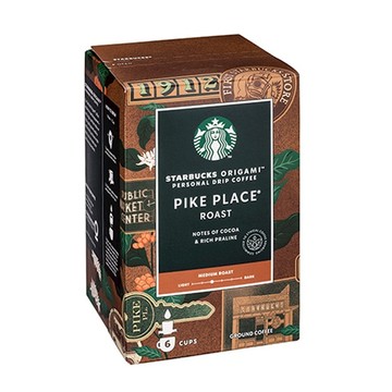 星巴克掛耳式咖啡 派克市場烘焙  9g  6包  1盒