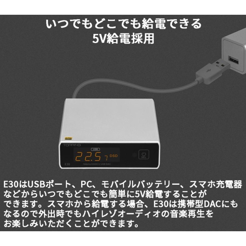 特売モデル TOPPING E30 ハイレゾDAC (ブラック) | 178.210.90.137