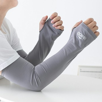 夏季冰袖 男款寬松防曬手套 男士冰絲手袖 開車手臂套袖【不二雜貨】