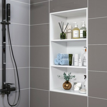 免運 開立發票 壁龕 浴室置物架 金屬櫃 訂製浴室櫃衛生間内嵌金屬櫃厕所防水壁櫃嵌入式不鏽鋼壁龛置物架 支持訂製