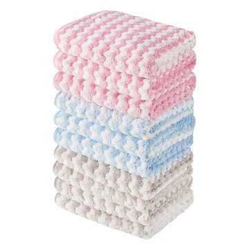 comet Kitchen 廚房用超細纖維抹布 粉色 3條 + 藍色 3條 + 灰色 4條  30 x 30cm  1組