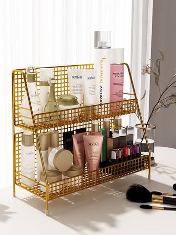 化妝品收納盒桌面置物架護膚品收納架多層梳妝臺書桌宿舍桌上神器