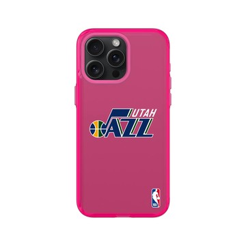 iPhone 15 Pro Max Clear 粉漾桃 - NBA - Logo-猶他爵士 Utah Jazz - Light