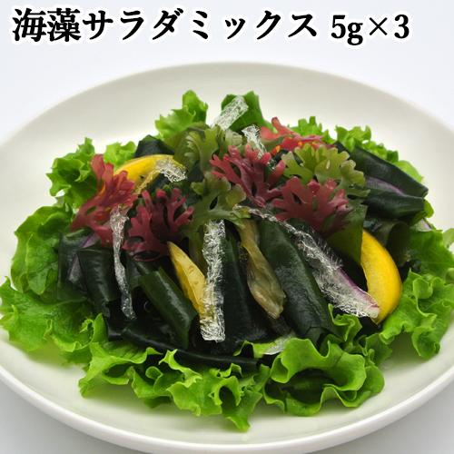 色鮮やかな海の野菜を手軽に 海藻サラダ 15g(5g×3袋) 便利な個包装タイプの海藻サラダ 株式会社山忠