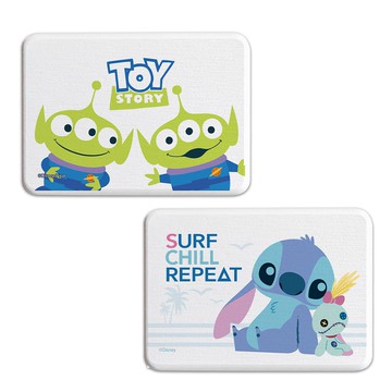 迪士尼 外星人系列-三眼怪VS史迪奇 珪藻土吸水肥皂墊12*8cm 矽藻土 玩具總動員【5ip8】DN0302