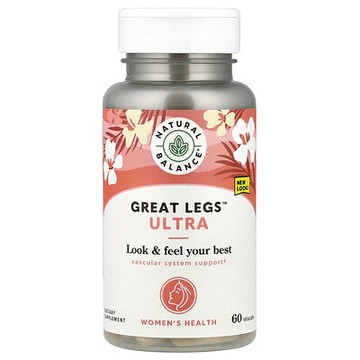 Natural Balance, 女性健康，Great Legs™ Ultra，60 粒素食膠囊