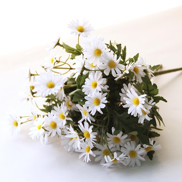 River Green 仿真雛菊人造花  2個  白色