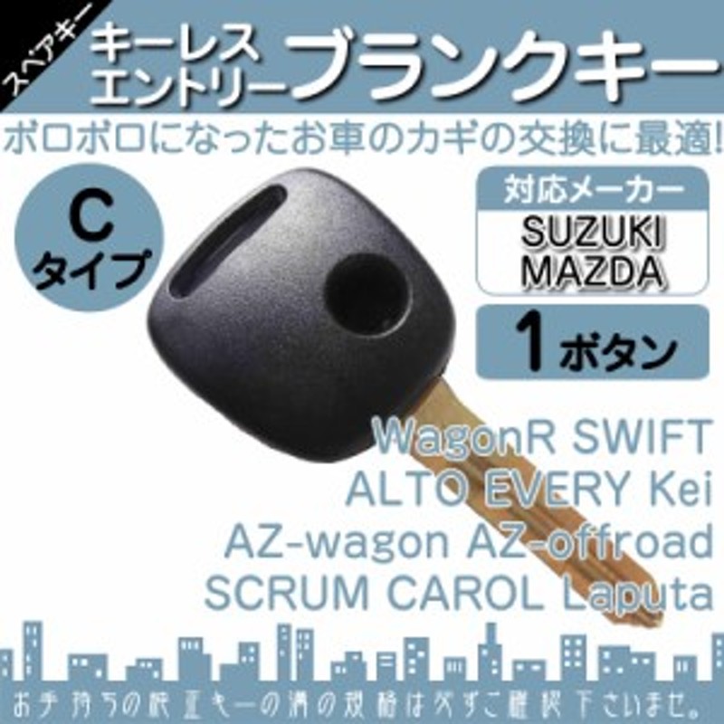 日産 車対応 ブランクキー 1ボタン Cタイプ 純正キー互換 キーレス内臓型 合鍵 カギ キーレス 通販 Lineポイント最大1 0 Get Lineショッピング