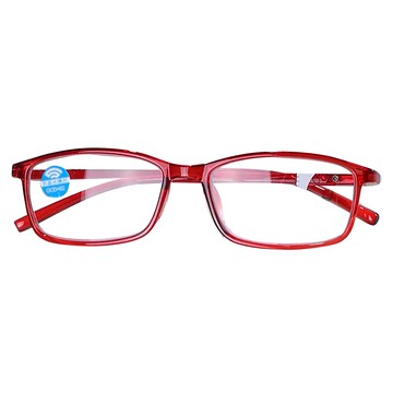 UV400漸進多焦點防藍光老花眼鏡 400度  紅色  13.5 x 13.6 x 5.2cm