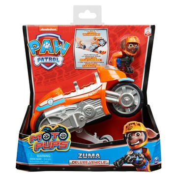 SPIN MASTER PAW PATROL 汪汪隊立大功 狗狗機動隊特技機車迴力車 Set  路馬 + 機動水上機車 橘色  1盒