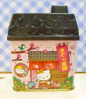 【震撼精品百貨】Hello Kitty 凱蒂貓 HELO KITTY鐵盒-造型鐵盒-黑屋子 震撼日式精品百貨