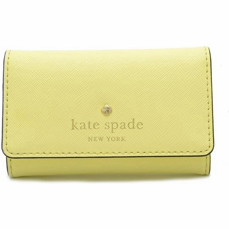 財布 Kate Spade ケイトスペード 6連キーケース 型押し レザー パステルイエロー 黄色 Pwru4039 K 通販 Lineポイント最大0 5 Get Lineショッピング