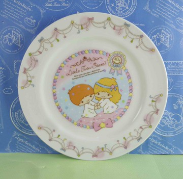 【震撼精品百貨】Little Twin Stars KiKi&LaLa 雙子星小天使 盤 陶瓷 40周年 震撼日式精品百貨