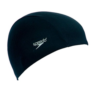 【線上體育】SPEEDO 成人尼龍泳帽 Polyester 黑-SD8710080001