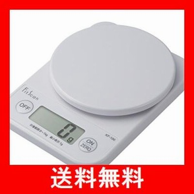 タニタ クッキングスケール キッチン はかり 料理 デジタル 1kg 1g単位 ホワイト KF-100 WH