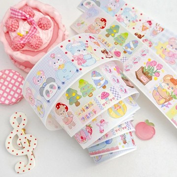 熊熊夢境 童畫タッチ 和紙膠帶 10米卷