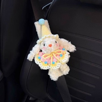 可愛兔汽車帶護肩套車載女防磨衣服感可愛車內情侶