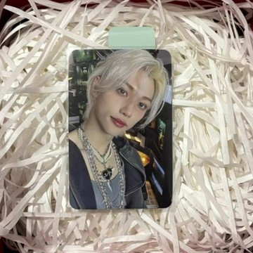 🌟正版代購🌟中文卡背 StrayKids迷 李龍馥felix小卡 樂-STAR am6特典卡 項鏈菲 金髮菲小卡