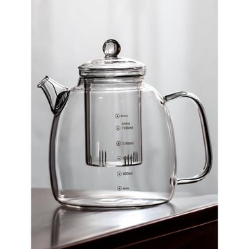 玻璃煮茶壺 耐高溫電陶爐圍爐煮茶茶壺 新款大容量全玻璃養生壺