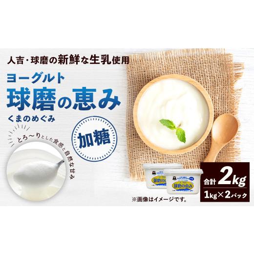 ふるさと納税 熊本県 相良村 球磨の恵み ヨーグルト (加糖) 合計 2kg (1kg×2パック) 乳製品