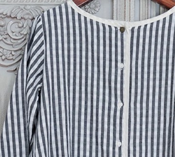【手工製作】法式復古/條紋上衣