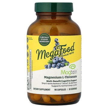 MegaFood, Magtein® Magnesium L-Threonate, 90 Capsules
