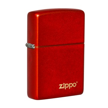 Zippo 【官方授權店】Classic Metallic Red  Logo金屬紅色防風打火機