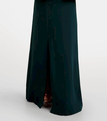 Costarellos Caped embellished crêpe gown