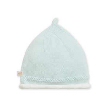 奇哥 - Chic a Bon 栗子頭編織帽(100%精梳棉)-湖水藍色