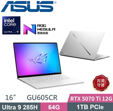 ASUS ROG Zephyrus G16 GU605CR-0028H285H-NBLO (Ultra 9 285H/64GB/1TB PCIe/RTX5070Ti/W11)