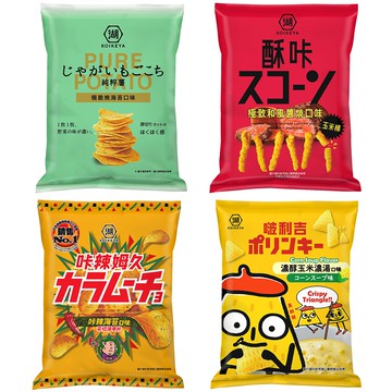 【蝦皮直營】湖池屋 啵利吉三角脆酥 純粹薯 酥卡玉米脆棒 卡辣姆久 咔辣姆久洋芋片 洋芋條 53-70g 餅乾