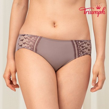 黛安芬-Premium 經典無痕系列 無痕中腰三角內褲 M-EL 氣質灰