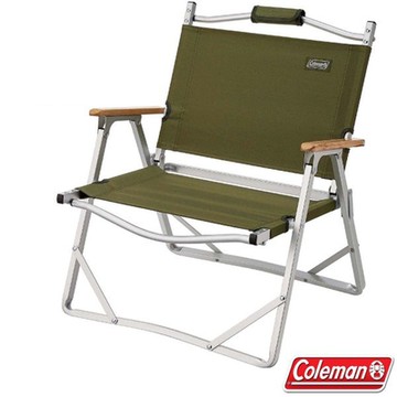 【Coleman】輕薄摺疊椅(耐重80kg).休閒椅.折疊椅.導演椅.折合椅_CM-33562 綠橄欖