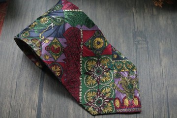 百分百真絲巴洛克花紋圖騰領帶禮盒