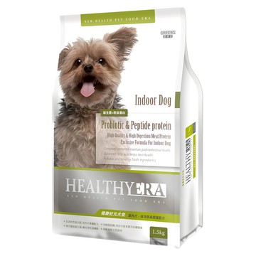 HEALTHYERA 健康紀元 室內犬強效除臭照護配方乾飼料 複合腸道益生菌 均衡脂肪酸 新鮮食材  1.5kg  1袋