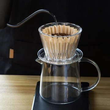 手沖咖啡蛋糕濾杯 單品滴漏式 樹脂平底濾杯家用 咖啡器具