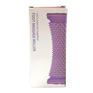 QiMart 腳底按摩立體凸點滾輪棒  足底SPA  點對點深度舒緩按摩  B款 紫色  1個