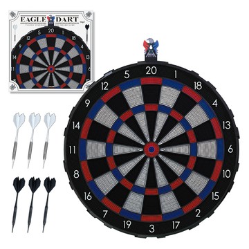 Bunnyland 高級飛鷹鏢靶組  1套  飛鏢靶(480mm)  飛鏢(35 x 155 mm)  多色