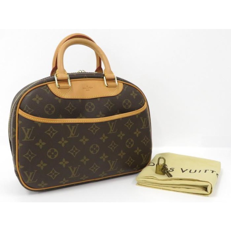 中古】LOUIS VUITTON ミニボストンバッグ トゥルーヴィル モノグラム ブラウン系 M42228 | LINEショッピング