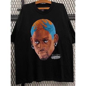 Dennis Rodman羅德曼人像高街痞帥vibe短袖美式慵懶風男女運動T恤