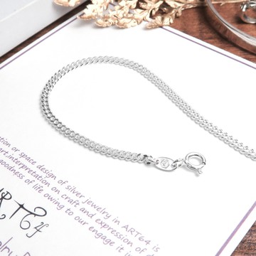 ART64 純銀 經典繩索鍊(2.4mm中鍊) 28吋 925純銀項鍊 搭配鍊 銀鍊子