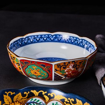 [cocostyle]日本進口美濃燒家用日式陶瓷伊萬里系列湯缽米飯碗