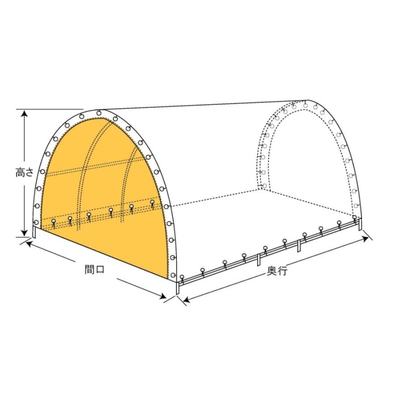 年中無休 倉庫 物置 <br>ナンエイ 南栄工業 <br>パイプ倉庫 <br>埋め込み式 <br>GR-315 倉庫本体 ナンエイ ガレージ 車庫 