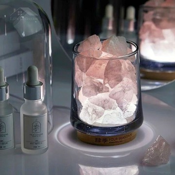 收藏生活【台灣現貨】 水晶石無火香薰 水晶擴香石 擴香石禮盒 水晶擴香 擴香水晶 水晶香氛 擴香燈 五行水晶情人節禮物
