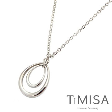 『TiMISA』《同心淚》純鈦項鍊(E)
